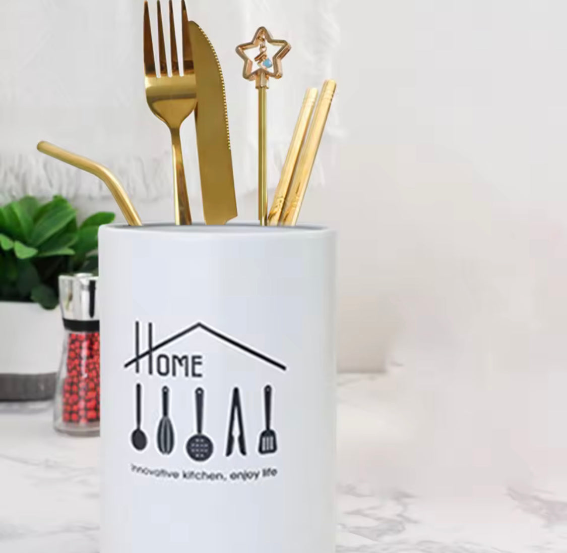 Metal Design Chopstick Holder, Creative Kitchen Tableware Spoon Holder, Chopstick Storage Barrel Metal Design Chopstick Holder, Creative Kitchen Tableware Spoon Holder, Chopstick Storage Barrel